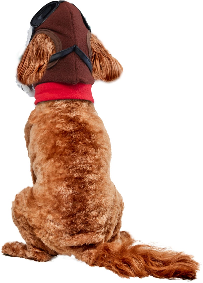 Rubies Aviator Pet Hat & Scarf Set for Dogs or Cats, M/L - Image 2